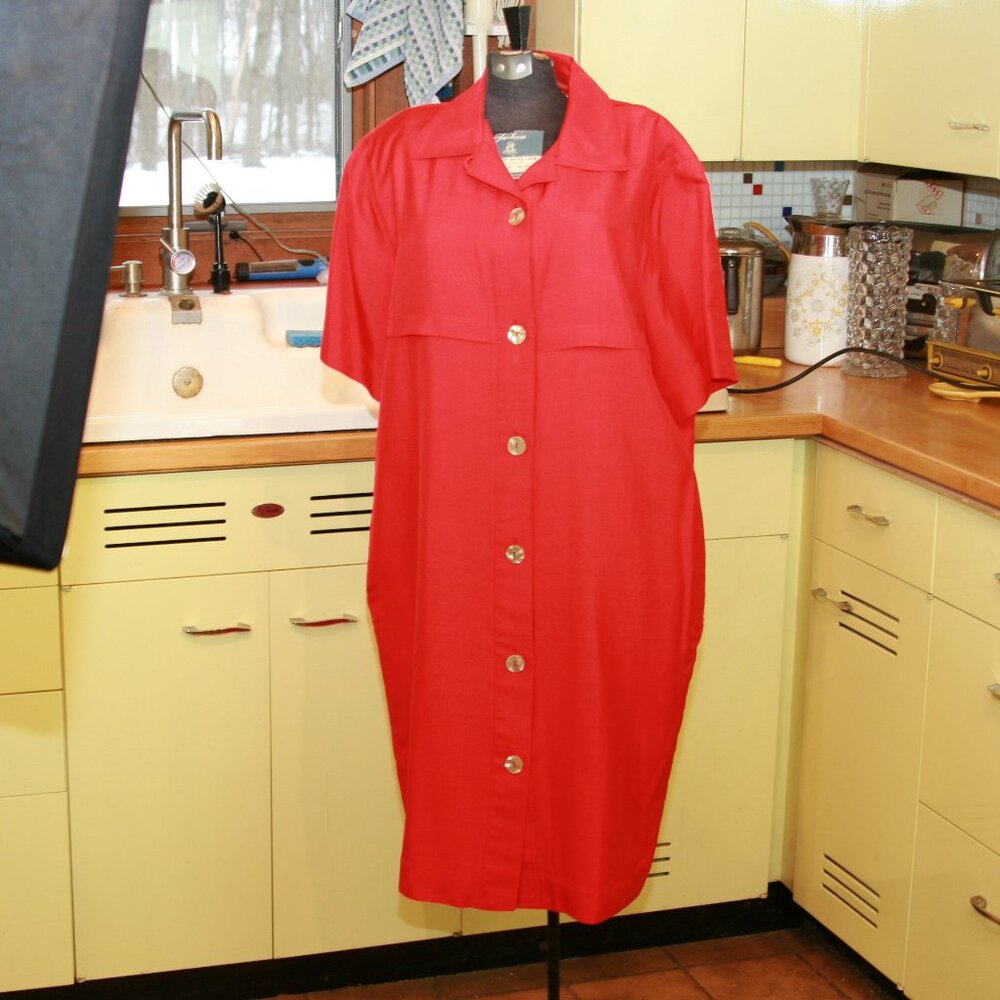 Leyla Mitra Vintage Women's Smock Type Dress Silk